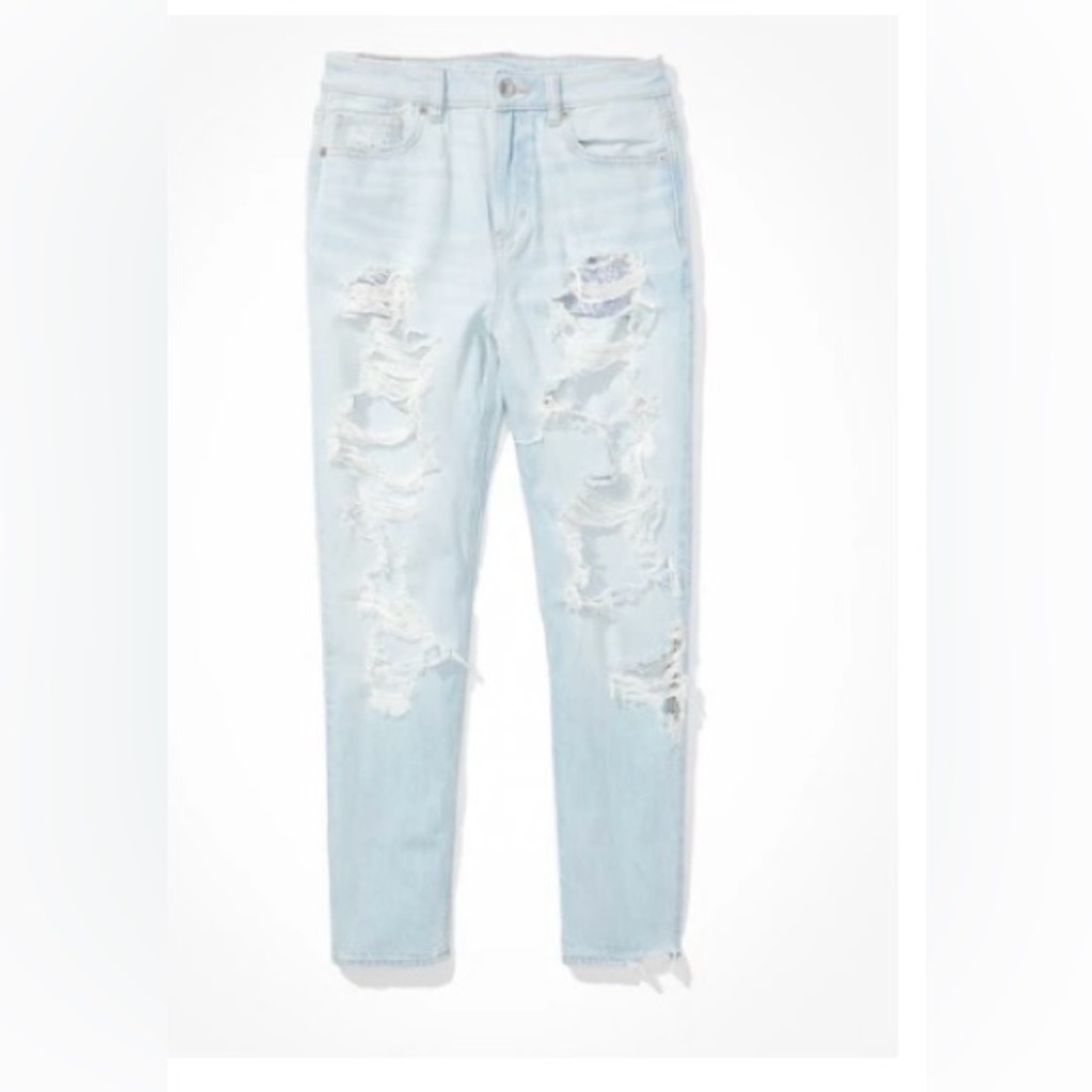 American Eagle Ripped Mom Jeans